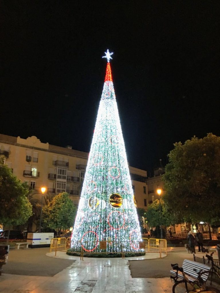 バレンシアのクリスマスツリー
