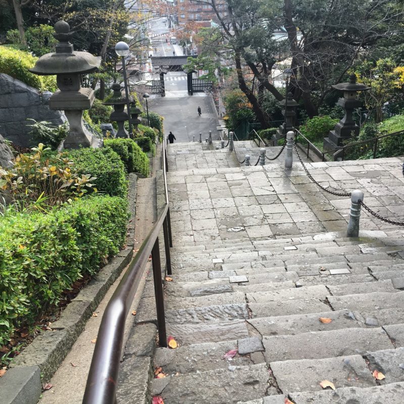 池上本門寺への階段